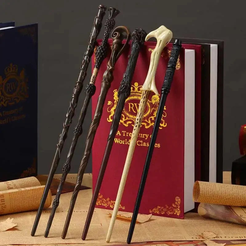 24 Kinds of Metal Core Magic Harried Wands Malfoy Voldmort Hermione Ron Bellatrix McGonagall Magical Potter Wand Box