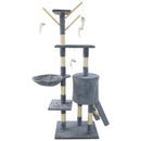 Cat Tree Scratching Post, Stable Structure Kitten Activity Centre Pet Toy Scratcher, Tall Cat Furniture Climbing Tower