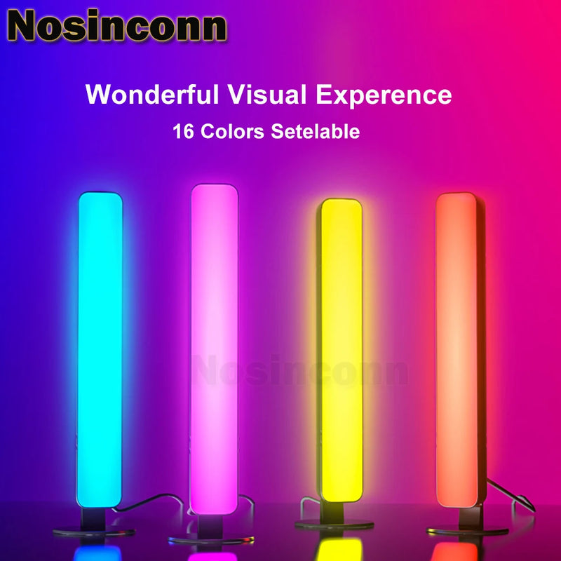 Computer Room Decorate Night Light RGB Atmosphere lamps with 24 Key Remote Control TV Wall Deskop Décor 4 Mode ABS LED Bar Light