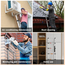 The Skyline Reach | Stainless Steel Telescopic Ladder, 150 kg Rated