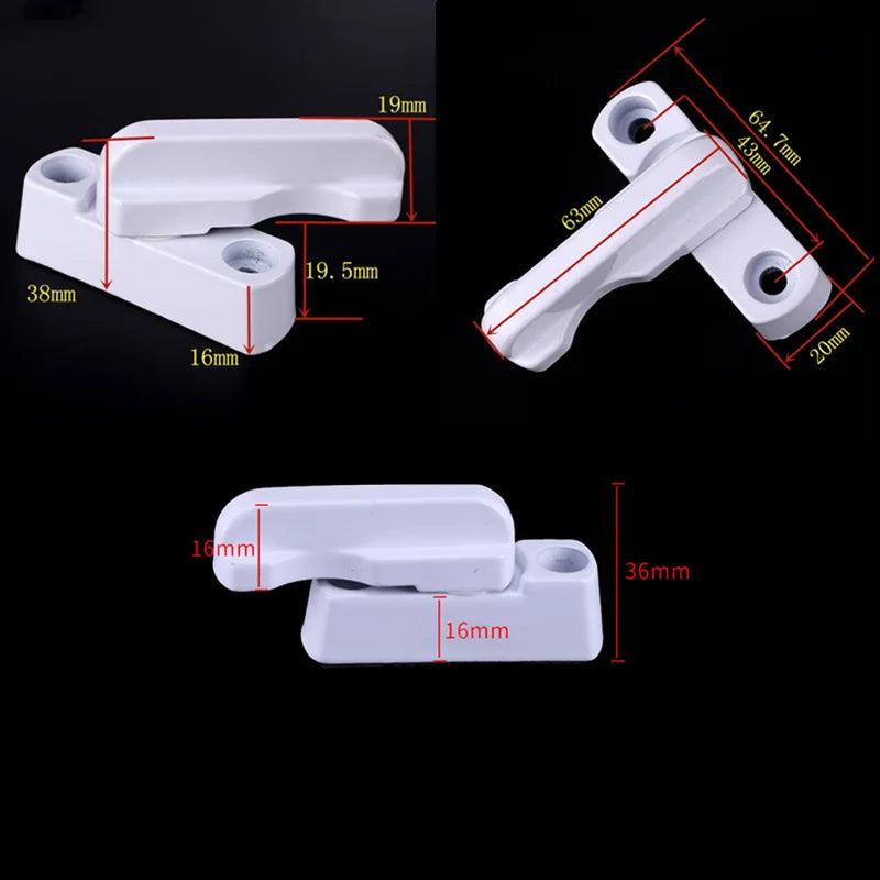 Plastic+Stainless Steel+Zinc Alloy UPVC Child Safe Security Window Door Sash Lock Safety Lever Handle Sweep Latch Drop Shipping