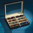 Hochwertiges PU-Leder Brillenetui Großes Fassungsvermögen Sonnenbrille Herren Sonnenbrille Damen Myopie-Brillenetui Schmuck-Displaybox