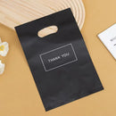 100PCS Gift Packaging Bags 6 Size Gratitude Handbags Thank you Plastic Shopping Tote Bags Wedding Birthday Bag Flat Pockets