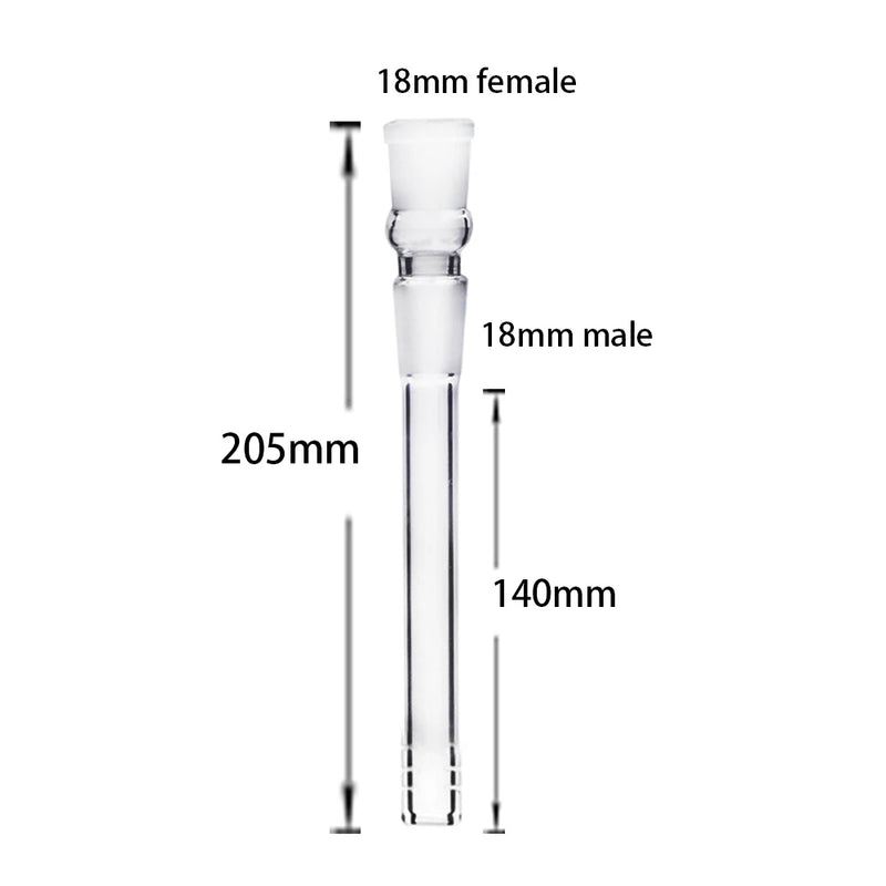 Diffused Downstem Glass 18mm to 18mm Adapter 2 inch/2.5/3/3.5/4/4.5/5/5.5/6 inch Tool