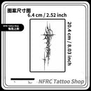 Sexy Gothic style cross herbal juice tattoo sticker for Man Women waterproof arm temporary tattoo body fake tattoo Halloween New