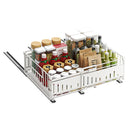 Expandable Pull-Out Cabinet Organizer for Kitchen – Silent Sliding Storage Drawer, No Drilling, Adjustable Shelf, Easy Install