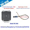Mini Embedded UHF RFID Module Raspberry Pi Access Control Card Reader 0-5.5dbi Antenna Integrated RFID Module Reader