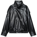 The Rebel Crop | Women's Cropped Leather Bomber Jacket