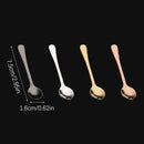 304 Stainless Steel Flavoring Spoon Salt Spoon Coffee Stirring Spoon Cute Dessert Spoon Mini Ice Cream Spoon