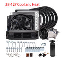Universal Automotive 12V 24V A/C Air Conditioning Kit for Truck Minibus Van Tractor Digger RV Excavator AC Air Conditioner