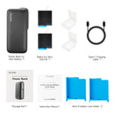 TELESIN Powerbank 10000mAh mit 20W PD Schnellladefunktion Tragbares Akku-Ladegerät für Gopro Hero 5 6 7 8 9 10 11 12 für Smartphone