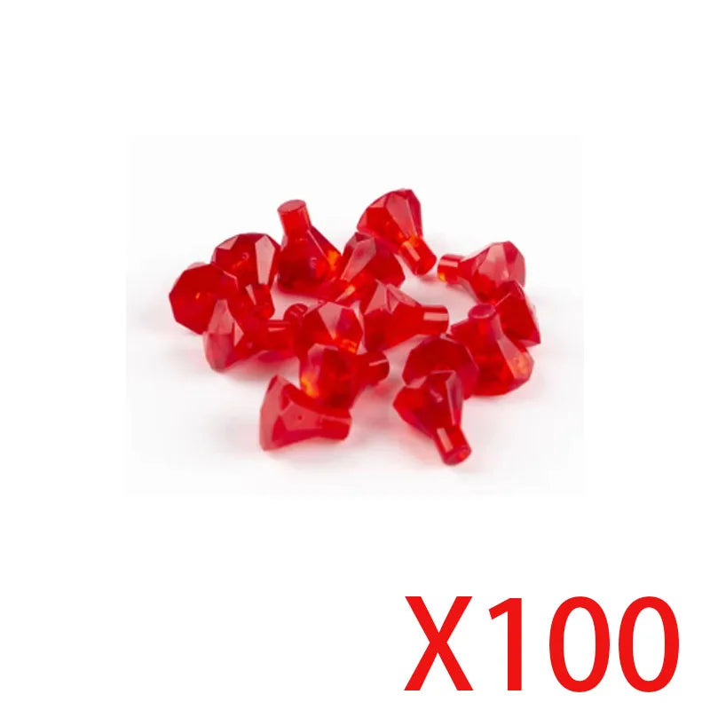 MOC Building Blocks Figures Accessories Cash Dollar Coin Bag Model Gold Silver Bar Colored Diamond Treasure Box Series Coffer