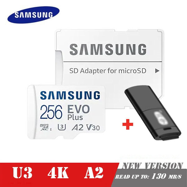 SAMSUNG EVO Plus Memory Card 32GB/SDHC 64GB/128GB/256GB/512GB SDXC Micro SD/TF Flash Cards MicroSD UHS-1 For Phone Drone Camera