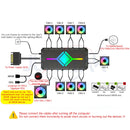 JUMPEAK 5V 3Pin ARGB Fan HUB Splitter Remote Controller With 4Pin PWM For PC Computer Cooling SYNC CPU Cooler LED Light Strip