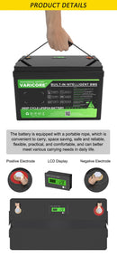The Iron Core | 12.8V 180AH LiFePO4 Deep Cycle Battery for Solar & Off-Grid