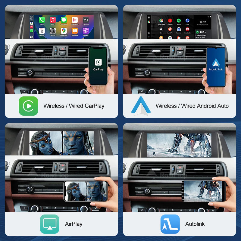 10.25 1920*720 Multimedia Display For BMW 5 Series F10 F11 2011-2017 CIC NBT  Touch Screen Wireless Carplay Android auto