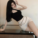 Shorts Women Solid Slim Design Casual New Korean Style Hot Girls Fashion Simple All-match Daily Streetwear Summer Sexy Soft Ins