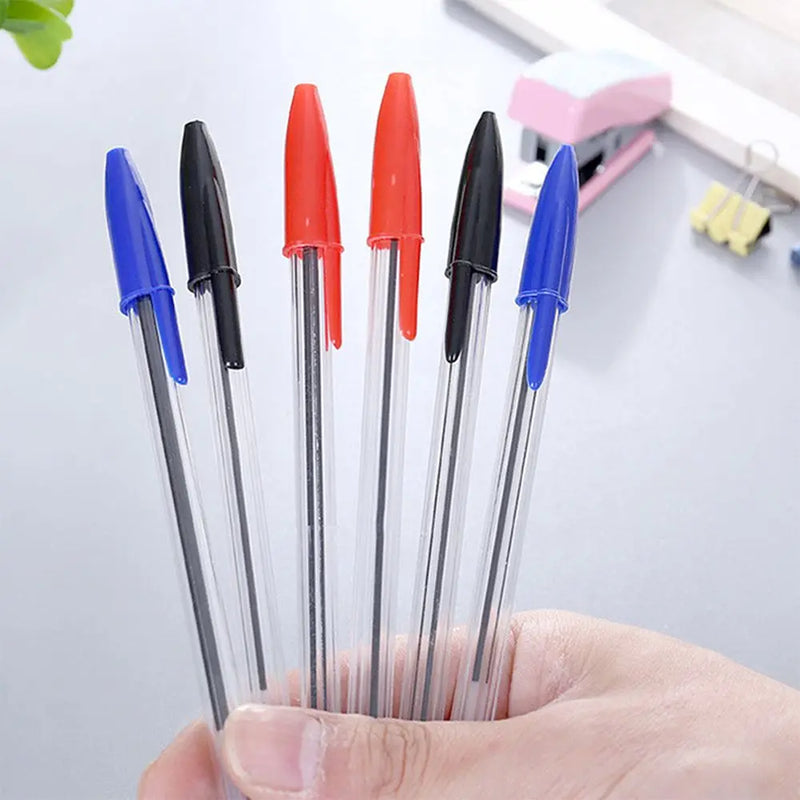 5/10Pcs Ballpoint Pen Ball 1mm Point Pens Kids School Office Supplies Portable Longlasting 3 Colors