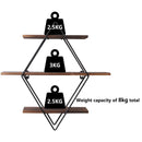 Wall Mounted Rustic Floating Shelves Decorative Wooden Kitchen Wall Display Shelf