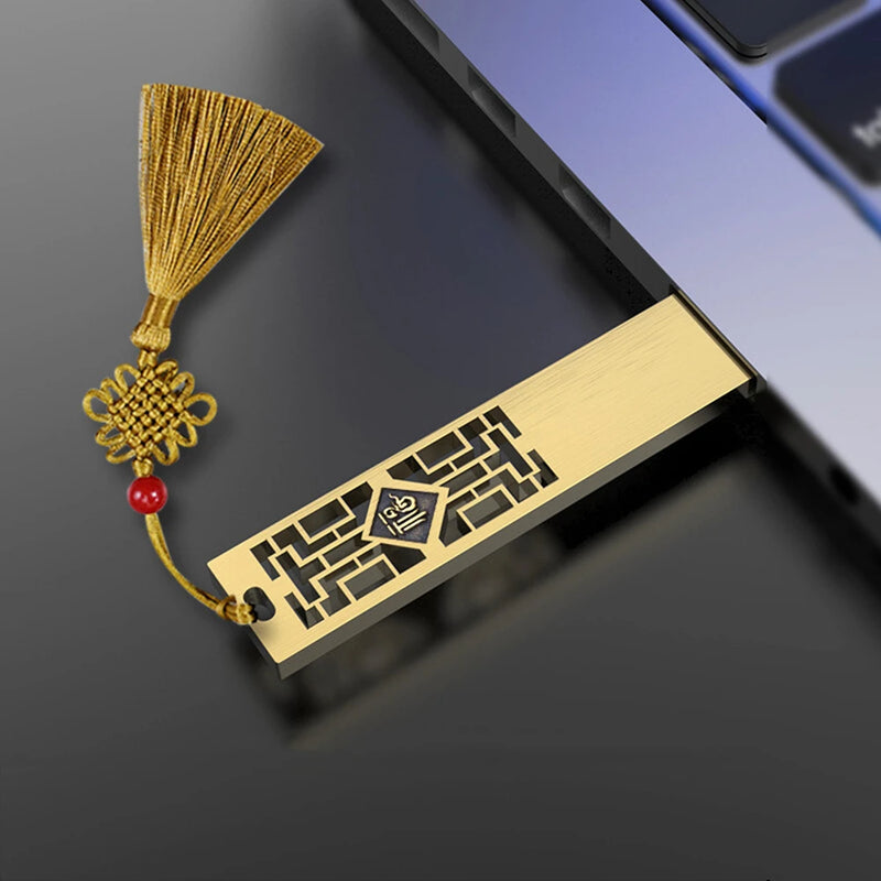 BINFUL metal Chinese style USB 512GB 256GB 16GB 32GB 64GB U Disk Creative USB Flash Drive usb stick pen drive flash Custom LOGO