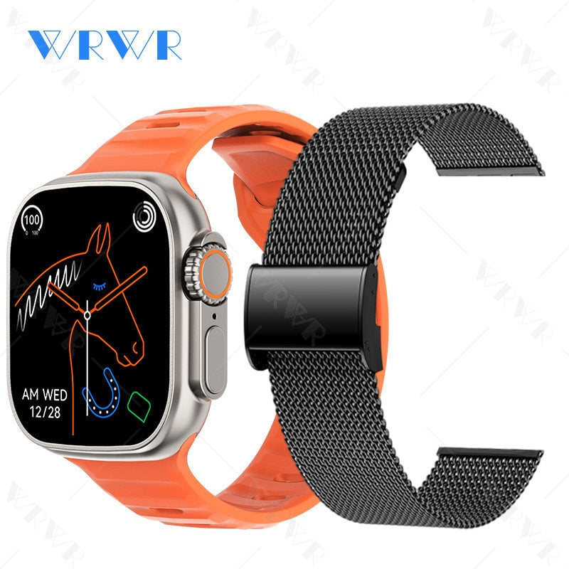 2023 Smart Watch Ultra Series 8 NFC Smartwatch Men Women Bluetooth Calls Wireless Charging Fitness Bracelet 2 Inch HD Screen