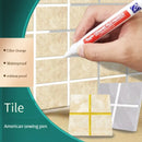 Haile 12Color Waterproof White Grout Tile Lines Marker Pens Gaps Repair Bathroom Porcelain Filling Grout Paint and Sealer Pen