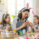 8/16Sheets DIY Make a Face Easter Egg Puzzle Stickers Party Decoration Decals Kids Educational Jigsaw Toy Children Funny Games