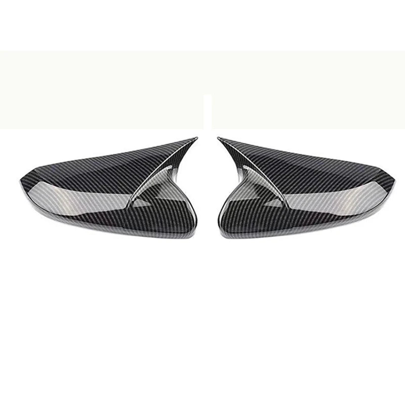 Horn Shape ABS Carbon Fiber Style Rear View Side Mirror Cover Rearview Caps For Honda For Civic 10th 2016 2017 2018 2019 2020