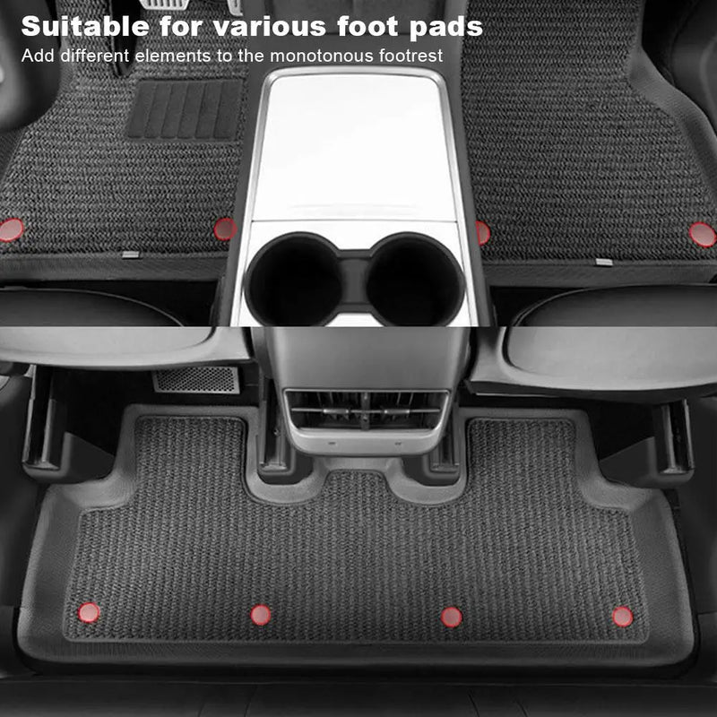 Universal Car Floor Mat Anti-Skid Fixer Grips Double Layer Fixed Clips Set Mat Fixing Clamps Buckle Fixer Interior Accessories