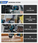 Gisam 2800N.M Torque Brushless Electric Impact Wrench 1/2 inch Screwdriver Cordless Wrench Power Tool For Makita 18V Battery Pin