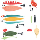 New Lovely Layers Lures Bait Metal Cutting Dies For DIY Craft Making Paper Greeting Card Scrapbooking