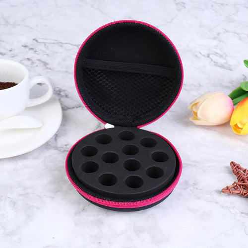 The Apothecary Pod | 12-Bottle Essential Oil Travel Organizer Case