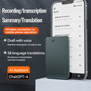 AI ChatGPT-4 Intelligent Voice Recorder Noise Reduction 8-128GB 59 Languages Translation Summarize Device Audio Dictaphone