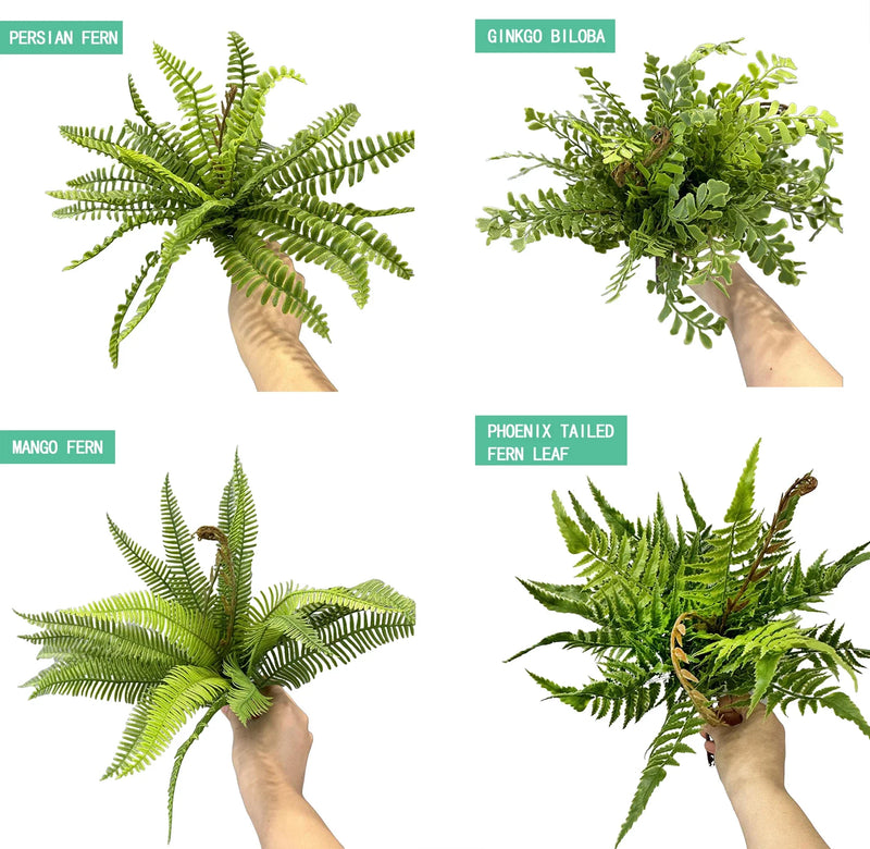 Artificial Fern Leaf Persian grass Plant Wall accessories greening material DIY landscaping home garden decoration Office
