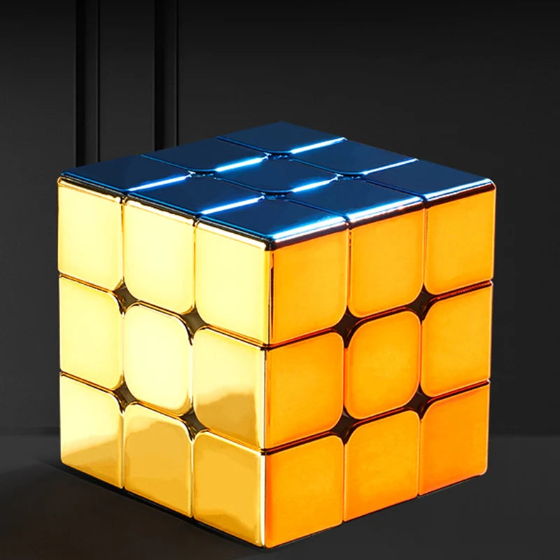 [CubeFun] SengSo Metal 3x3 Magnetic Golden Cubo Magic Cube Puzzle Speed Cibe M3 3x3x3 Magico Cubo Кубик Рубика Cibo Toy