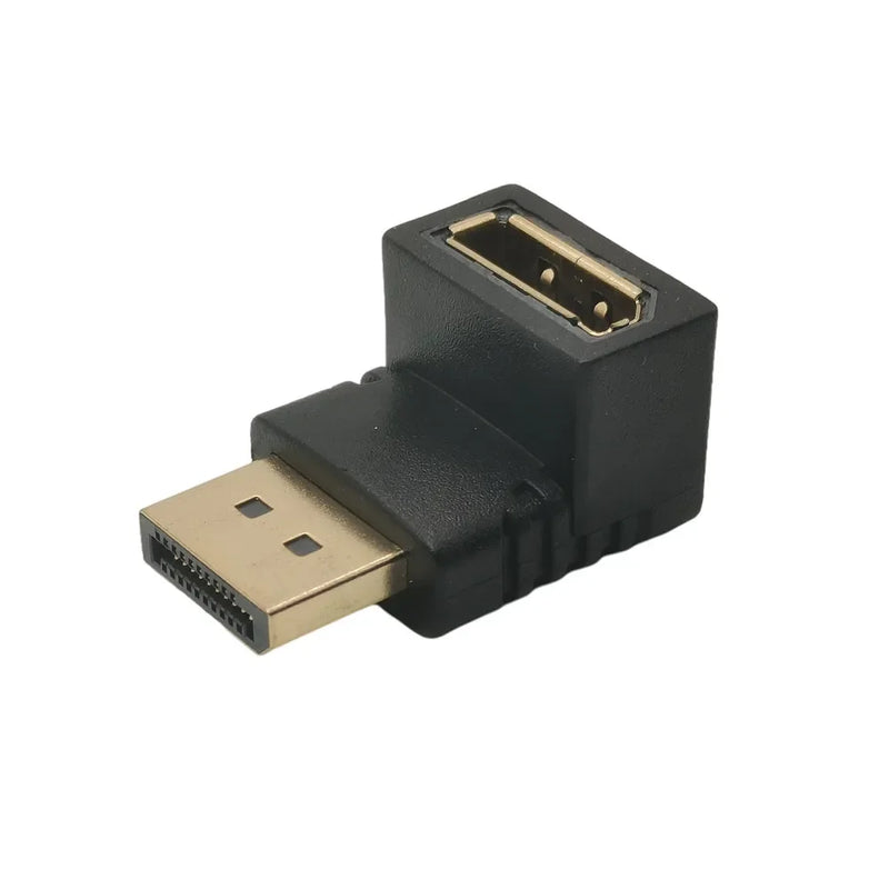 UP Down Displayport Adapter Right Angle DP Adapter 8k/60Hz 4K/144Hz Pass Durch 90 Grad Winkel Displayport 1,4 Konverter