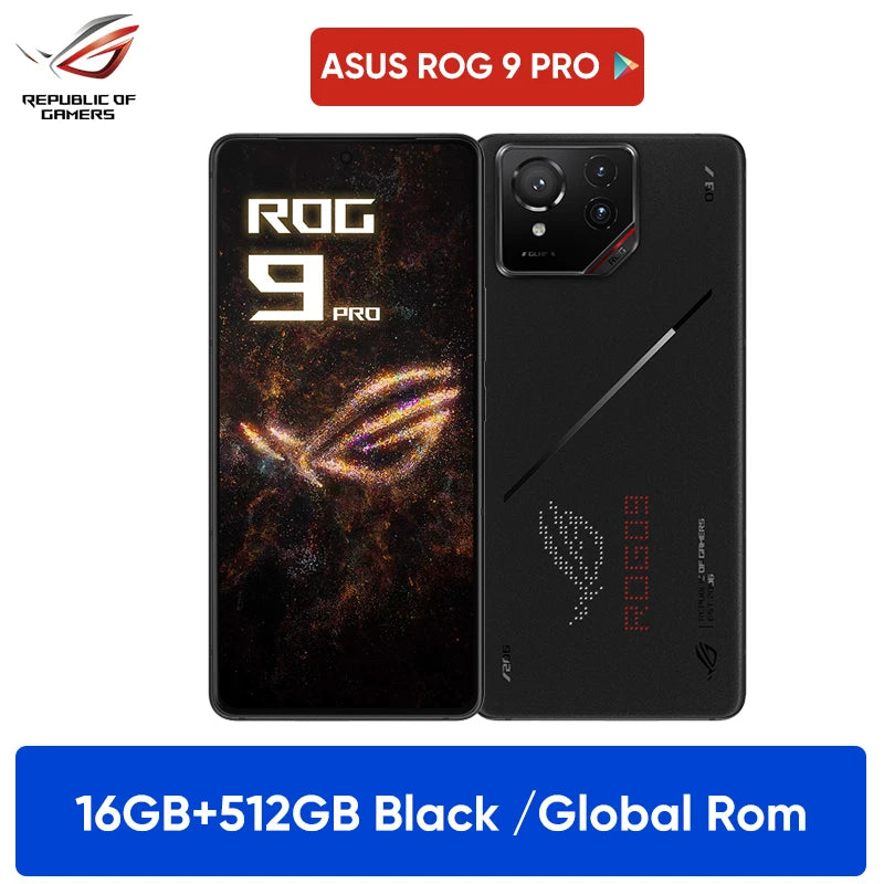 ASUS ROG Phone 9 Pro Snapdragon 8 Elite 6.78'' 185Hz E-Sports Display 50MP Camera 5800mAh Battery 512GB/1TB Global Rom