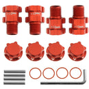 4PCS Wheel Hex Hubs Adapter 14mm to 17mm 10mm Widen for Arrma 1/10 3S Granite Mega Senton NEW BIGROCK Typhon - Off-Road RC Car