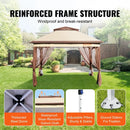 VEVOR 11x11/10x10/10x13ft Portable Patio Gazebo PU Coated 250D Garden Market Waterproof Collapsible Outdoor Canopy Party Tent