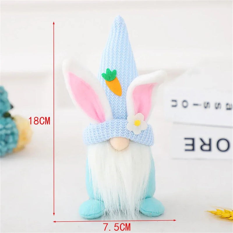 Easter Faceless Gnome Rabbit Doll Cartoon Home Easter Ornament Bunny Doll Easter Party Gifts