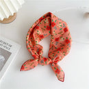 Approx 55cm Cotton Linen Square Scarf Neckerchief Spring Autumn Scarves Neck Scarf Turban Bandanas Headband Decoration for Women