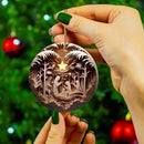 3D Easter Nativity Keepsake Christmas Ornament Acrylic Car Pendant Prayer Pendant Jesus Christ Religious Hanging Tree Decoration