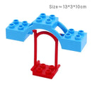 Big Size Building Blocks Compatible Large Bricks Figure Family House Bed Outdoor Camping Children Kids Educational Creative Toys