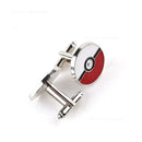 Pokemon Poke Ball Cufflinks Men's Shirt Cuffs Nail Fashion Personality Alloy French Round Button Men Sleeve Shirt Cufflinks