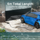 dé Electric Car charger Type 2 16A 3.7kW Schuko with Digital Display 6m 8m 10m 15m 20m Charging Cable Mode 2 for Home Outdoor