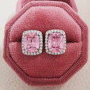 2026 Pink Silver Color Zircon Stud Earrings For Women Earing Girl Party Gift 1 dollar items Gothic freeshipping y2k Jewelry Z7