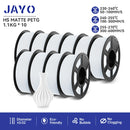 JAYO 3D Filament Printer PLA PLUS/PLA /PETG/PLA+2.0/ABS/TPU 1.75mm 10Rolls for FDM 100%No bubbel 3D Printer Materials DIY Gift