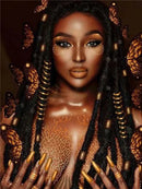 HUACAN 5D Diamond Painting New Arrivals African Woman Rhinestones Diamond Embroidery Cross Stitch Portrait Mosaic Sale Decortion