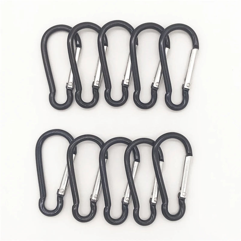 Color Carabiners， Aluminum Alloy Carabiner， Spring Snap Clip， Hooks Keychain Climbing Carabiner for Keys ，Camping Tools