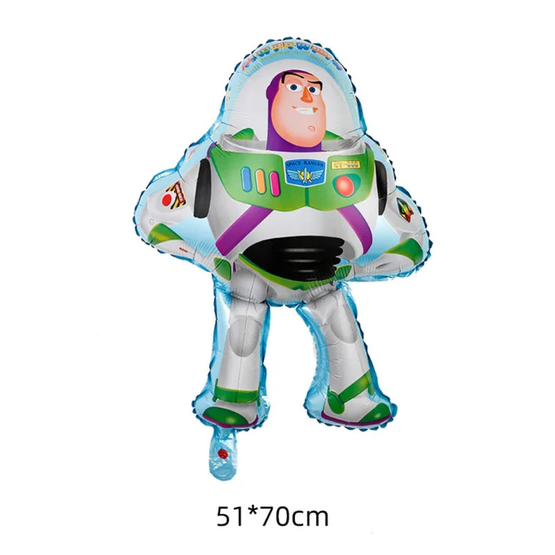 Toy Story Birthday Party Supplies  Cowboy Buzz Lightyear Balloons Snap Bracelet Paper Plate Cup Banner Birthday Gift Surprise